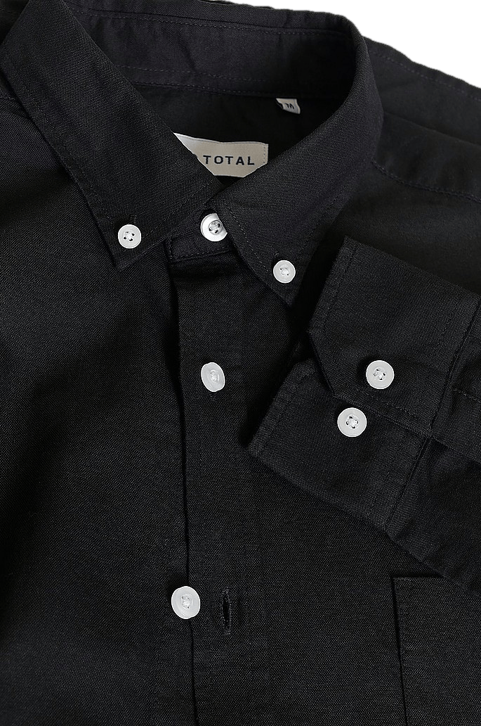 Melker Oxford Shirt Black - Bild 3
