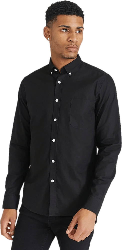 Melker Oxford Shirt Black - Bild 5