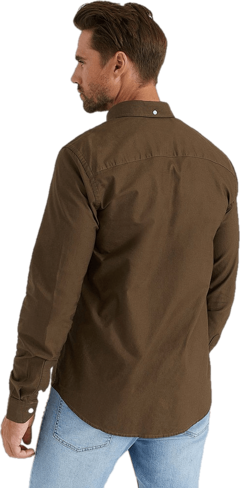 Melker Oxford Shirt Brown - Bild 2