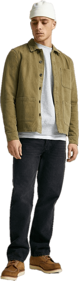 Favourite Twill Overshirt Army Green