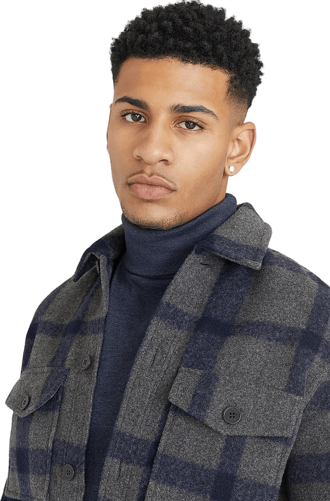 Roll Neck Navymelange - Bild 3