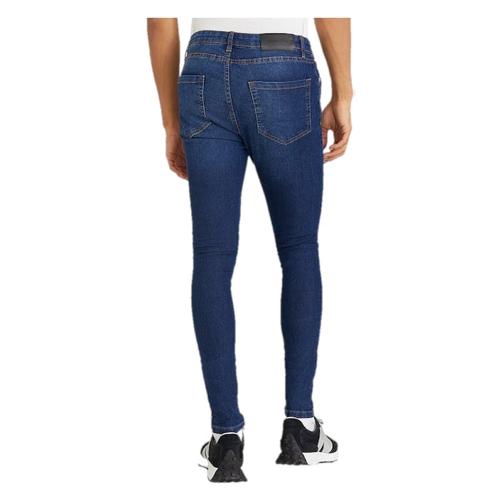 Super Skinny Jeans Mid Blue, Male, Abbigliamento, Bottoms, jeans, Blu, W33