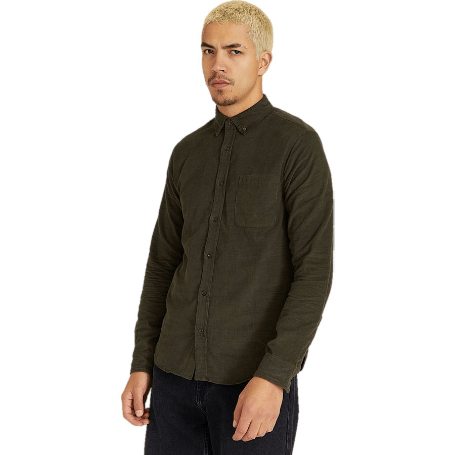 Melker Baby Cord Shirt Olive