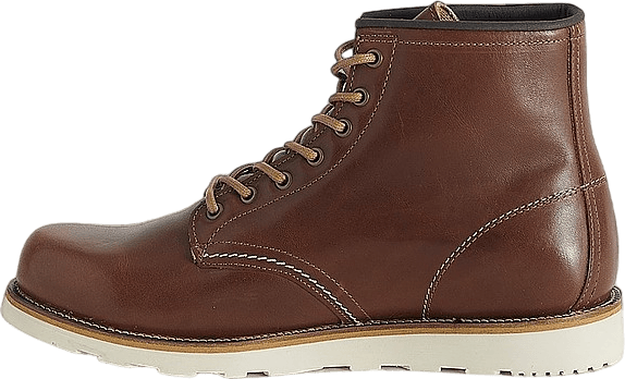 Rough Lace Boots Brown Leather