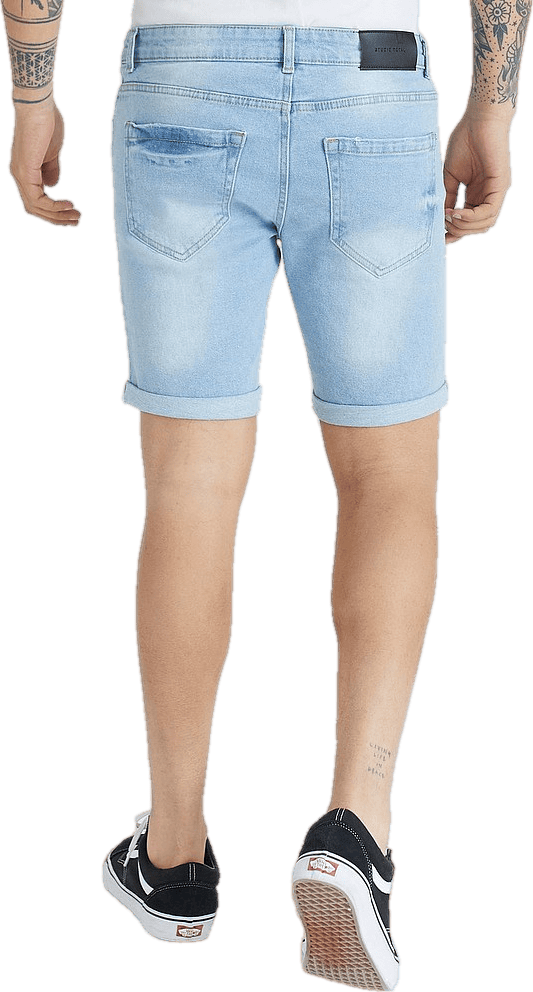 Slim Fit Shorts Vintage Light Blue - Bild 2
