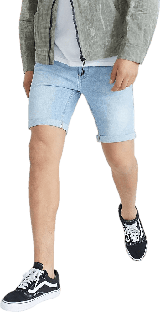 Slim Fit Shorts Vintage Light Blue - Bild 5