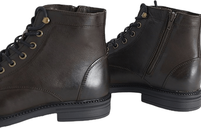 Lace Boot Brown Leather - Bild 5