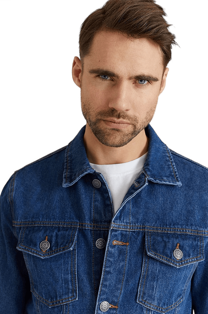 Favourite Denim Jacket Mid Blue Wash