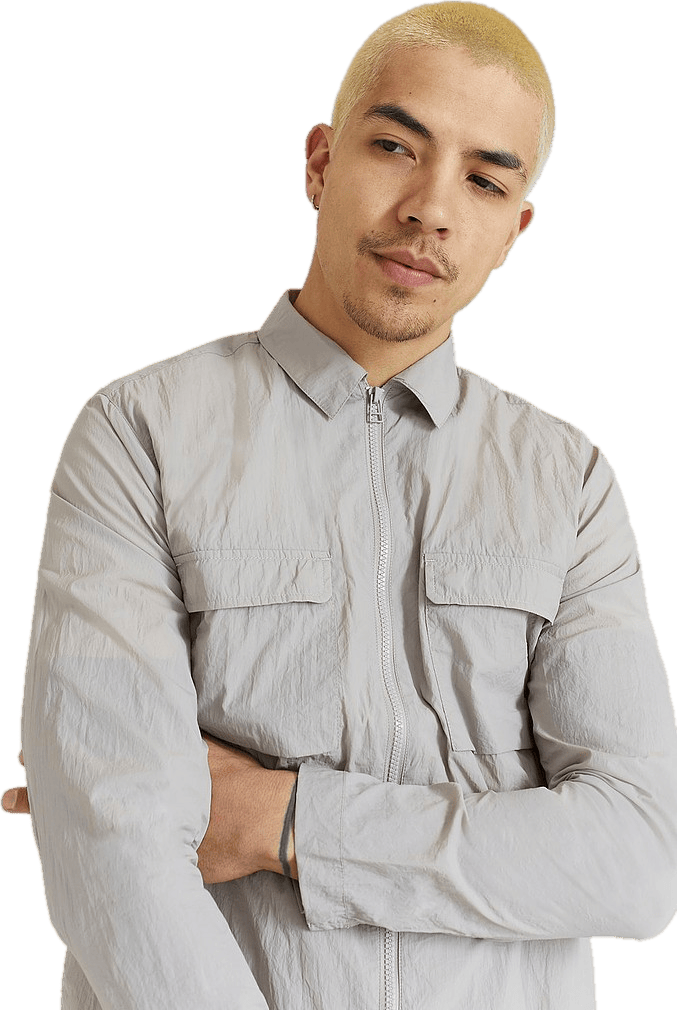 Nylon Overshirt Greige