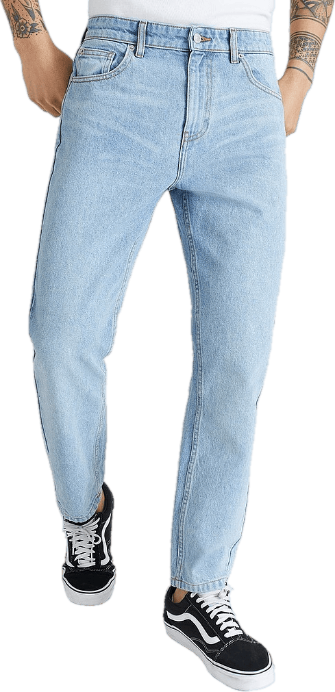 Regular Tapered Jeans Light Blue - Bild 4