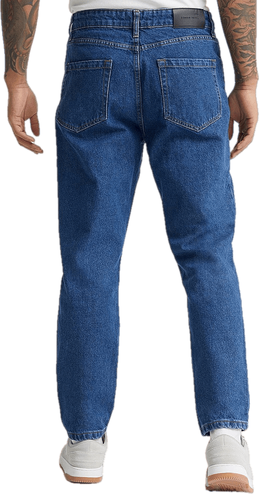 Regular Tapered Jeans Rigid Blue