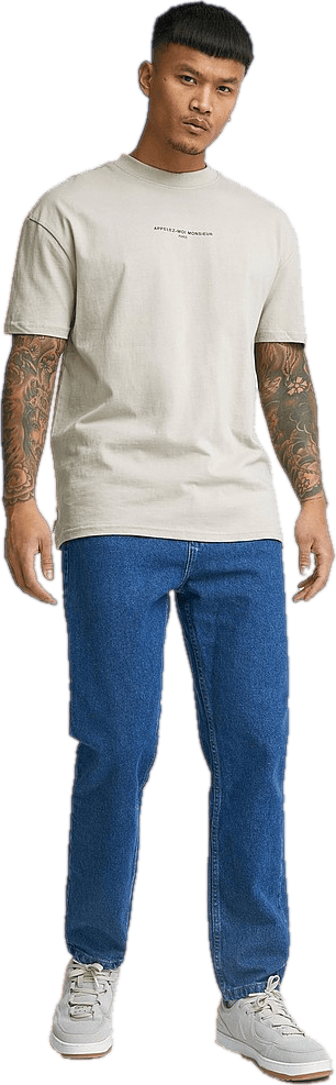 Regular Tapered Jeans Rigid Blue - Bild 4