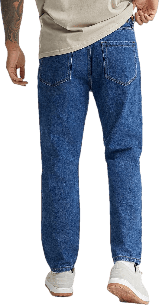 Regular Tapered Jeans Rigid Blue - Bild 5