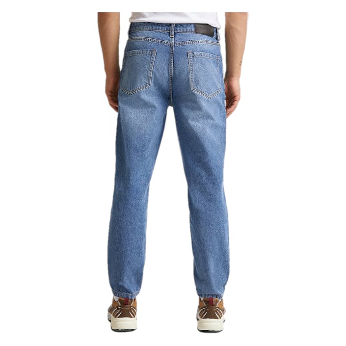 Regular Tapered Jeans Mid Blue, Male, Abbigliamento, Bottoms, jeans, Blu, W36