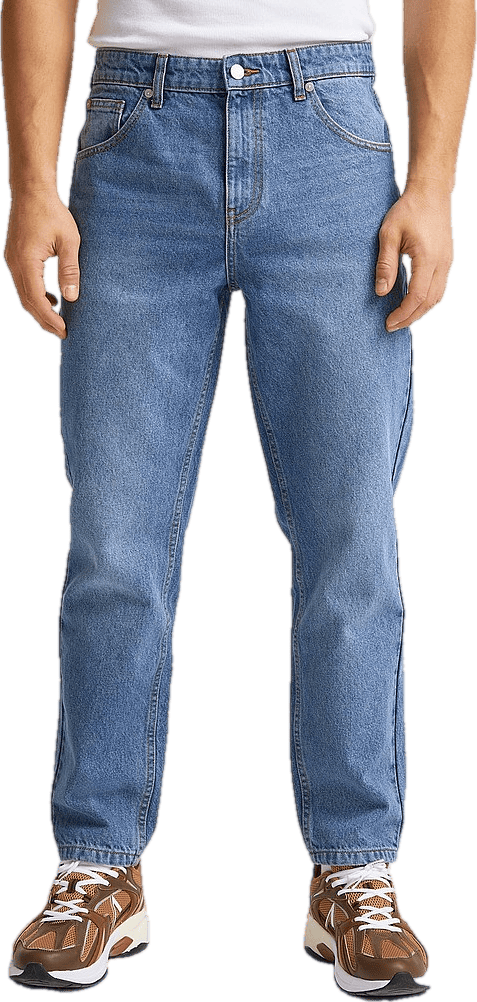 Regular Tapered Jeans Mid Blue - Bild 2
