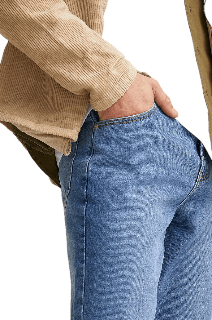 Regular Tapered Jeans Mid Blue - Bild 3