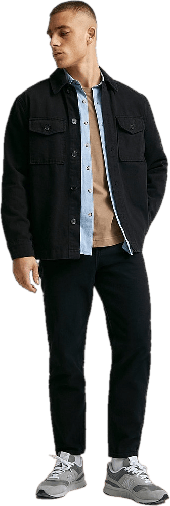 Regular Tapered Twill Black - Bild 4