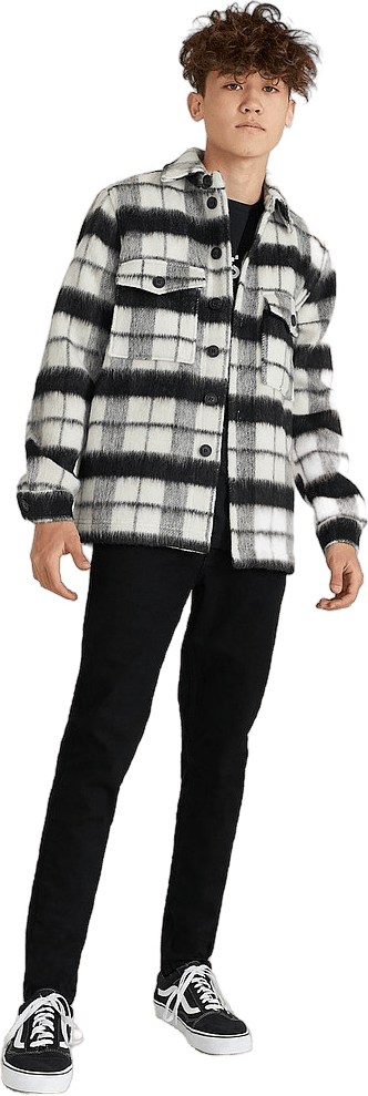 Checked Overshirt Black/white - Bild 4