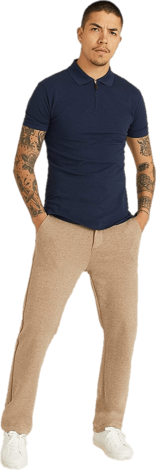 Urban Straight Chino Beigemelange - Bild 2