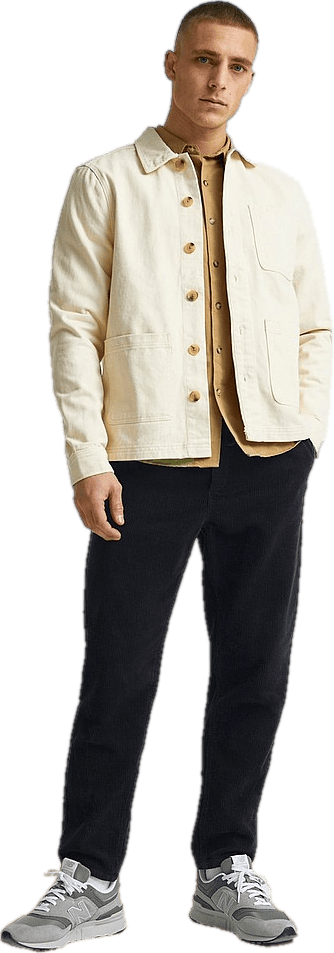 Regular Cord Trousers Navy - Bild 4