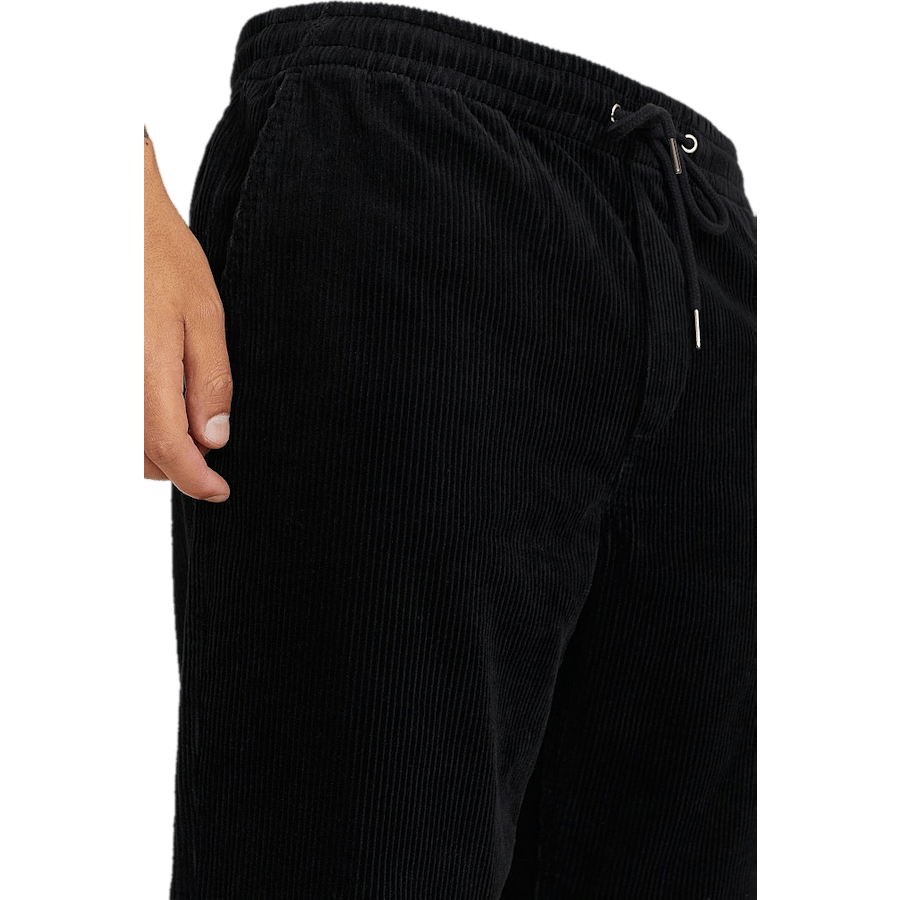 Regular Cord Trousers Black