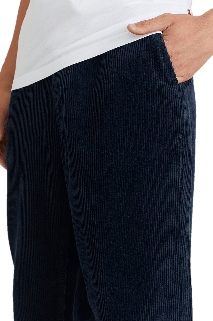 Regular Cord Trousers Navy