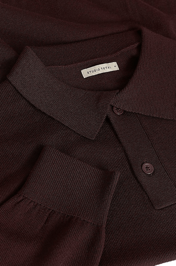 Studio Total Merino Ls Polo - Bild 3