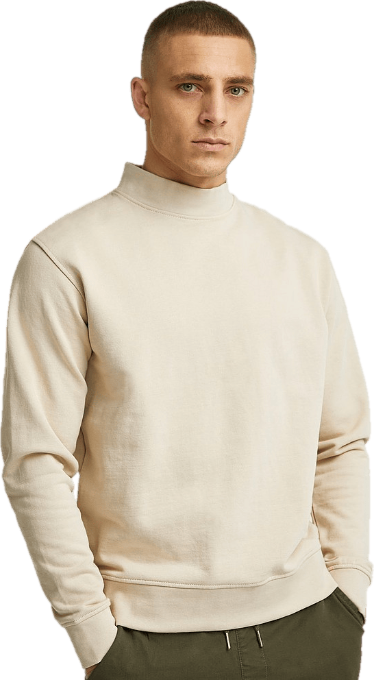 Wide Rib Sweatshirt Ecru