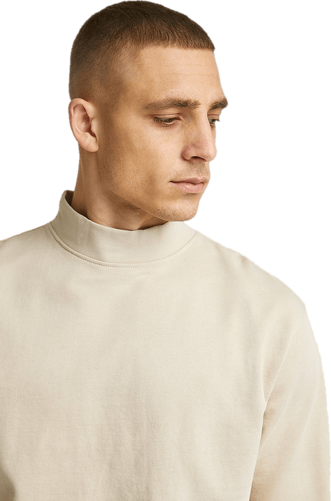 Wide Rib Sweatshirt Ecru - Bild 4