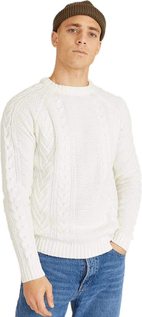 Studio Total Studio Total Cable Knit, Male, Odevy, Tops, pulóvre, Biely, M