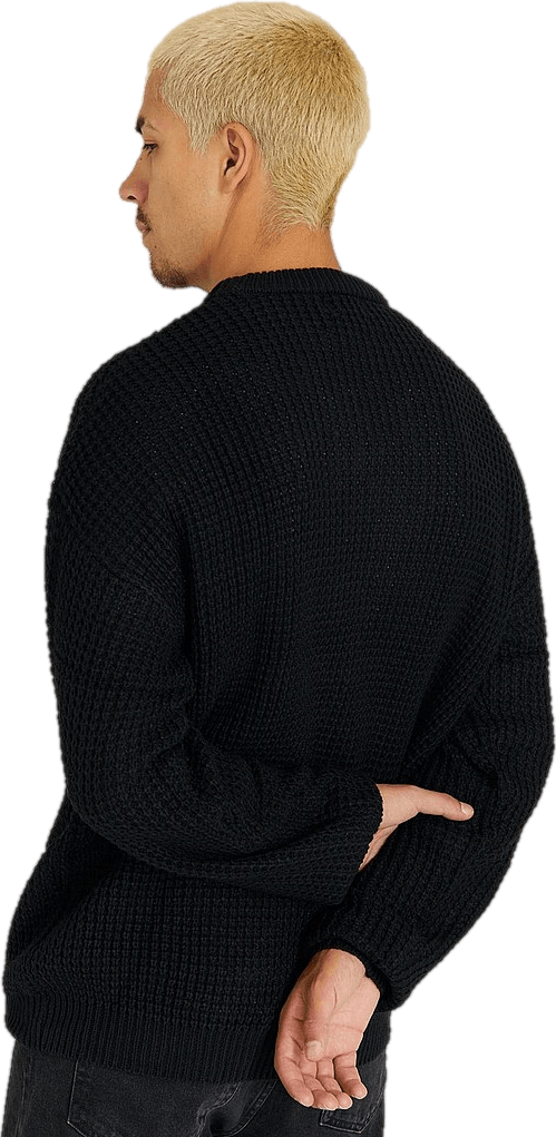 Pineapple Knit Black, Male, Odevy, Tops, pulóvre, Čierna, S