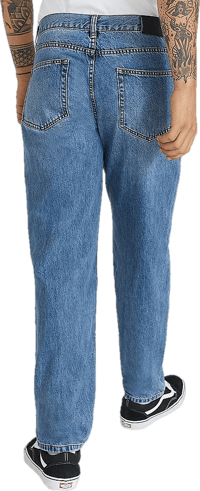 Rigid Regular Straight Jeans Mid Blue