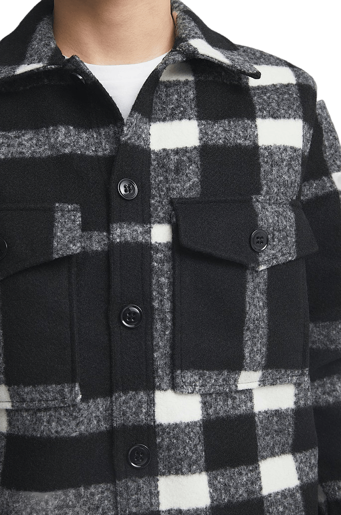Studio Check Overshirt Black/white - Bild 3
