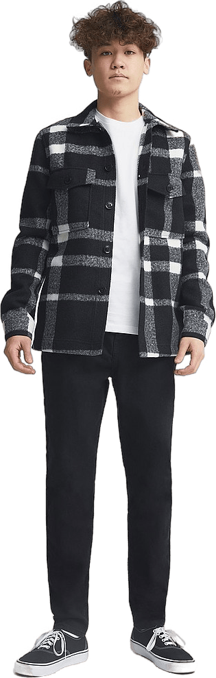 Studio Check Overshirt Black/white - Bild 5