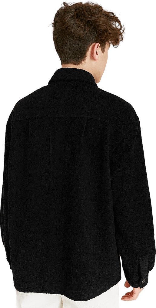 Relaxed Pile Overshirt Black - Bild 2