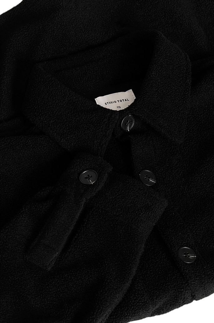 Relaxed Pile Overshirt Black - Bild 3