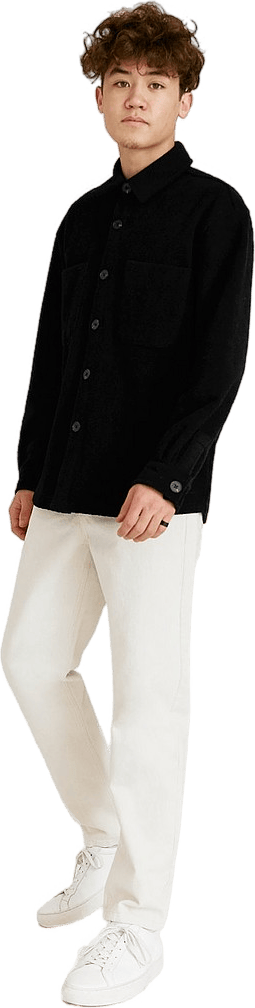 Relaxed Pile Overshirt Black - Bild 4