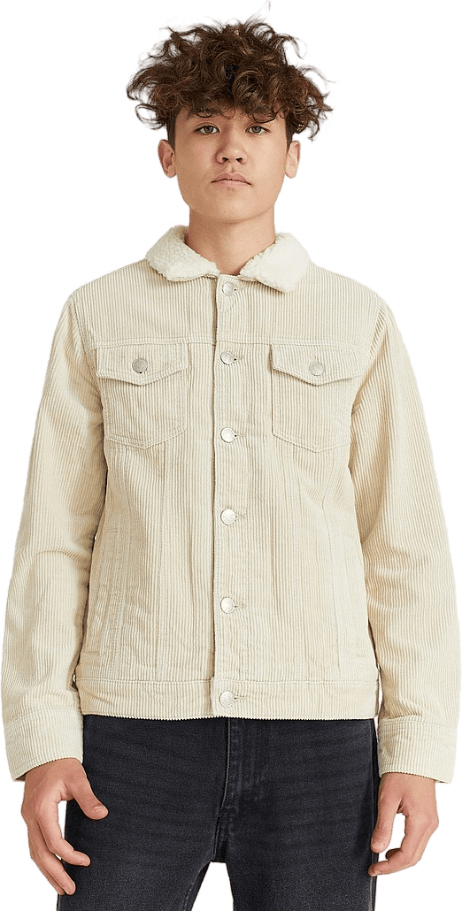 Trucker Jacket Cord Light Sand - Bild 3
