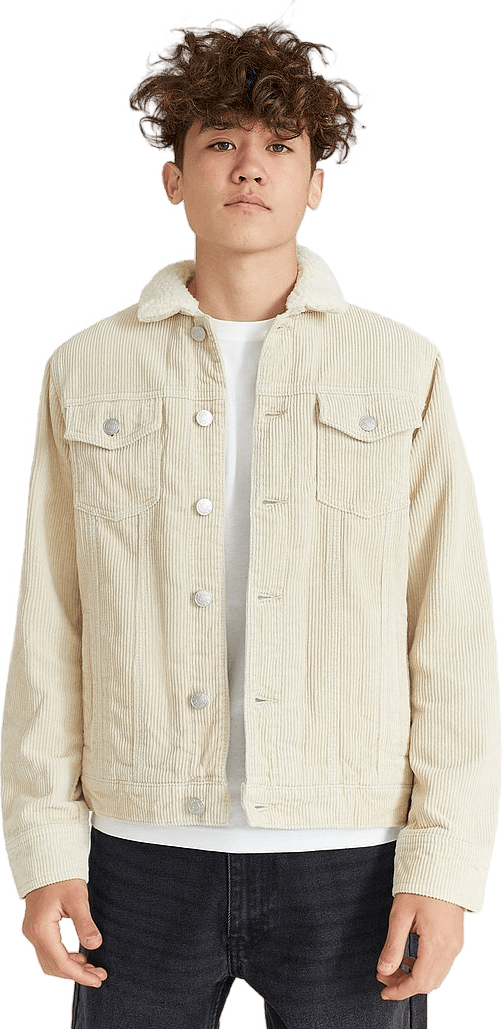 Trucker Jacket Cord Light Sand - Bild 6