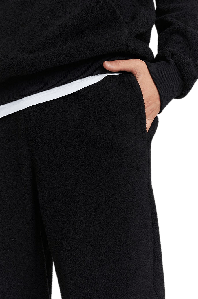 Soft Pile Sweatpants Black