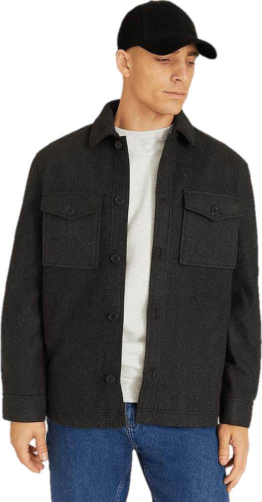 Studio Rugged Overshirt Dark Greymelange