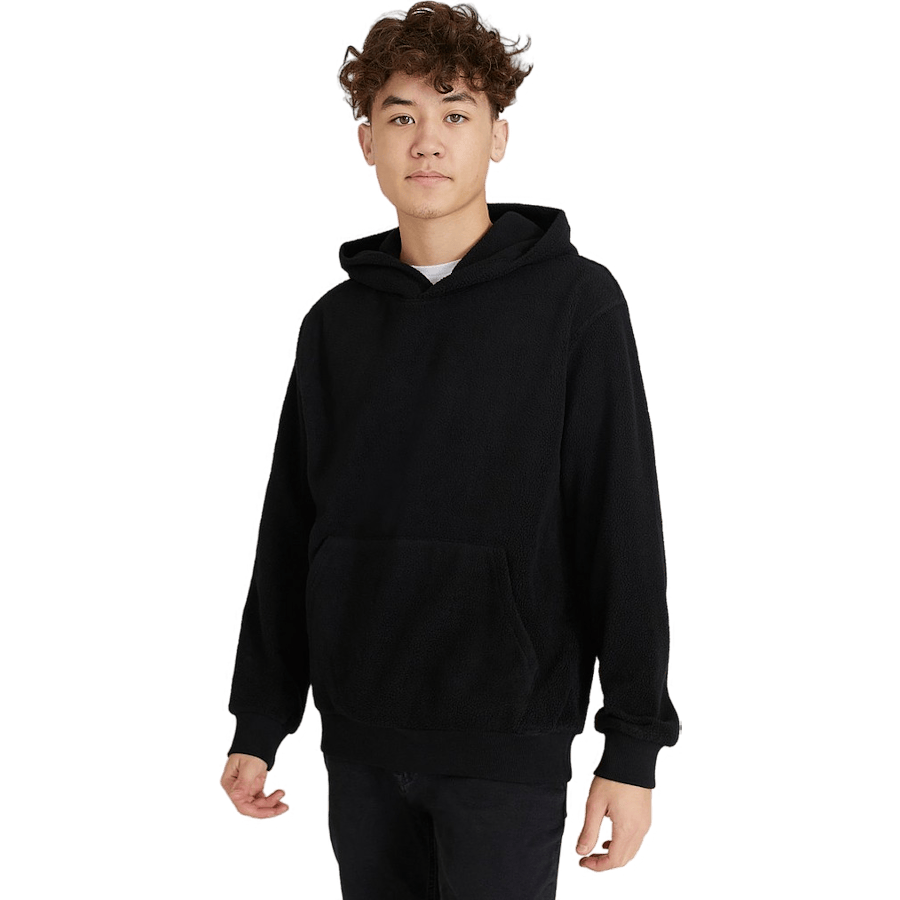 Soft Pile Hoodie Black