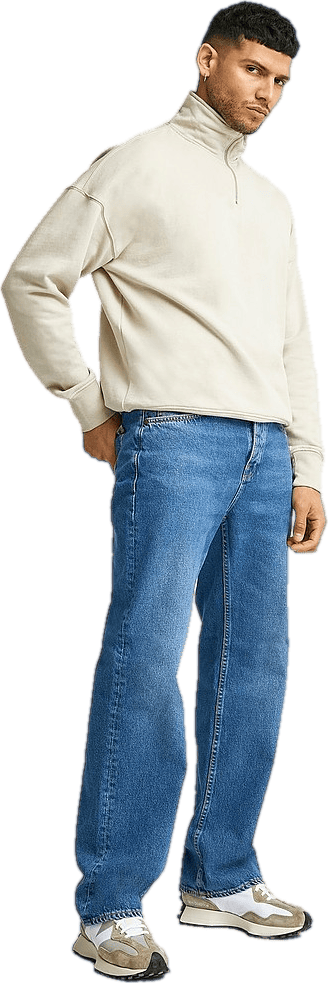 Studio 1/2 Zip Sweater Sand - Bild 4