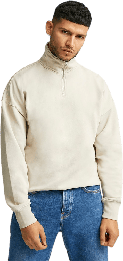 Studio 1/2 Zip Sweater Sand - Bild 5