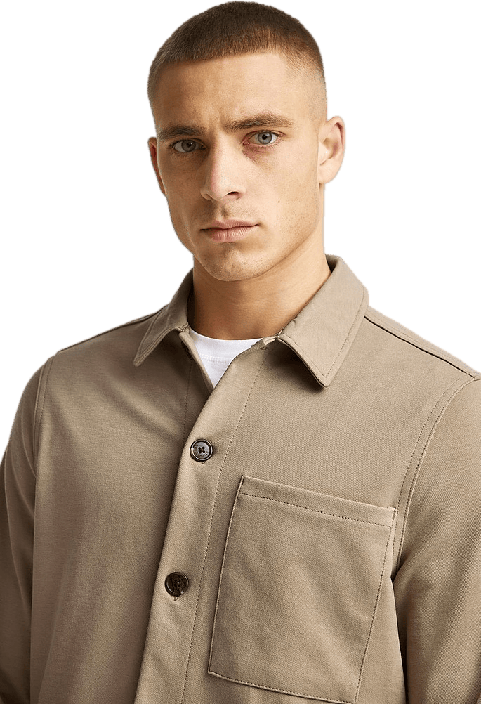 New Soft Overshirt Beige
