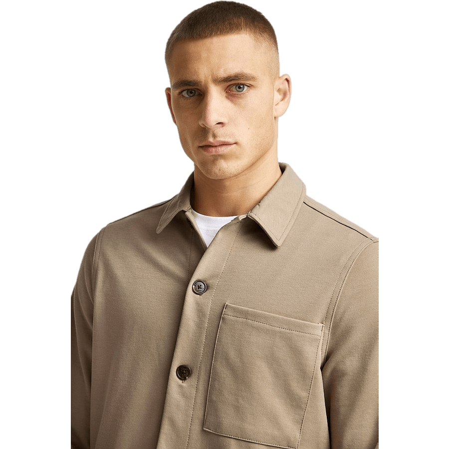New Soft Overshirt Beige