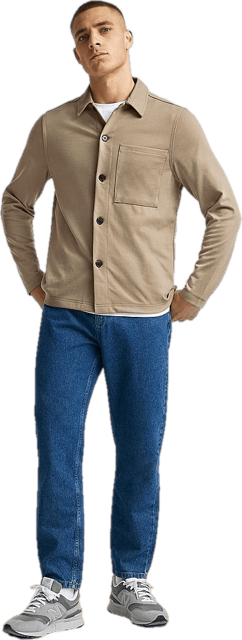 New Soft Overshirt Beige - Bild 6