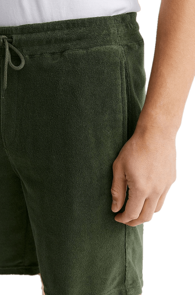 Studio Total Terry Shorts Dk, Male, Vaatteet, Bottoms, shortsit, Vihreä, XL