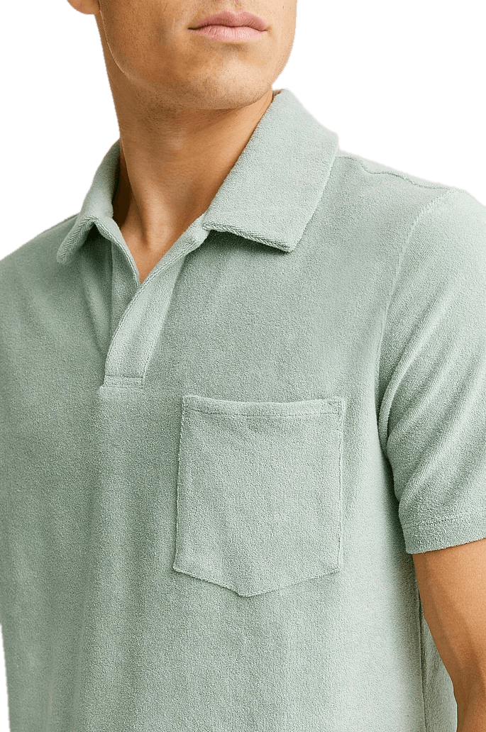 Studio Total Studio Total Terry Open Collar Dk Mint, Male, Odevy, Tops, polokošele, Zelená, L