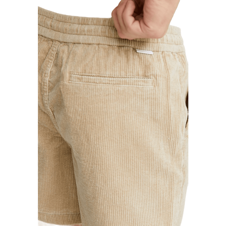 Icon Cord Shorts Ecru